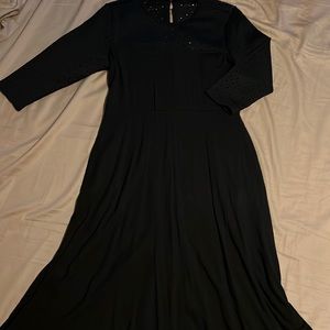 Black Betabrand maxi dress. Sz medium.